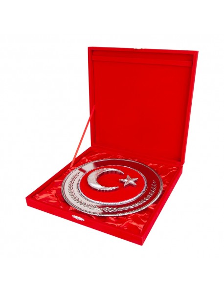 Türk Bayrağı Tabak Plaket